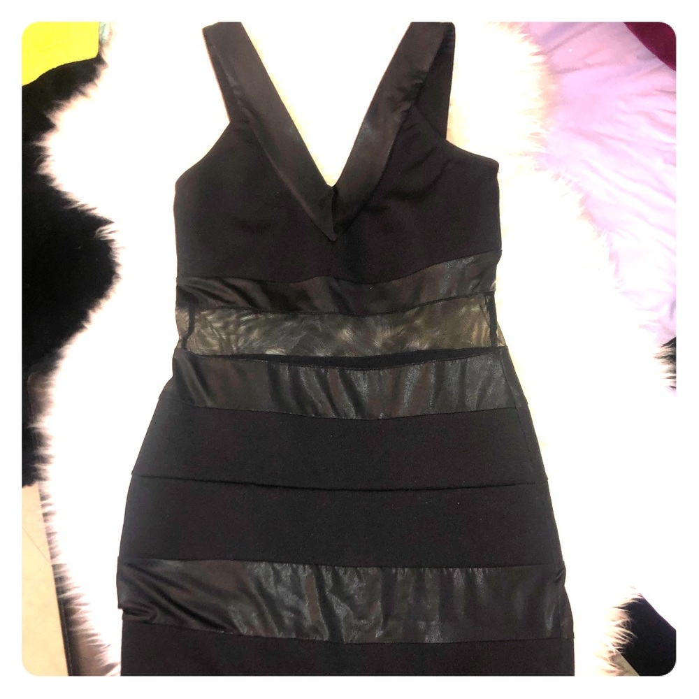 Sexy black bodycon dress